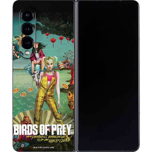 DC Comics Harley Quinn Birds of Prey Variant Movie Poster Galaxy Z Fold4 5G Skin